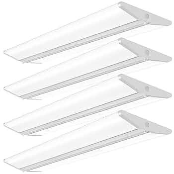 AntLux 72W 4FT LED Wraparound Office Light, Ultra Slim LED